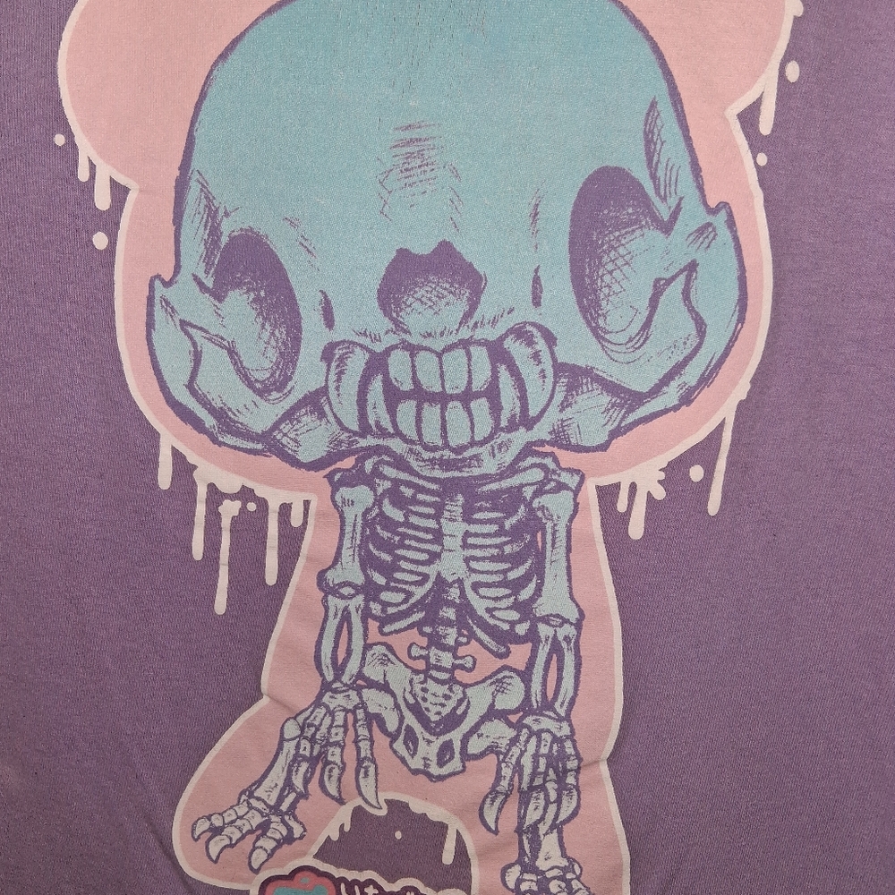 Skeleton Gloomy Bear T-Shirt The Naughty Grizzly XS 2021 - Picture 2 of 4